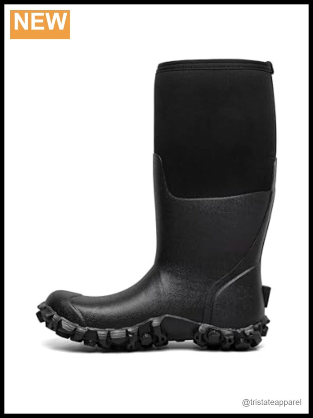 Waterproof Insulated Snow Boots Neoprene Rubber Slip Resistant Pull-On